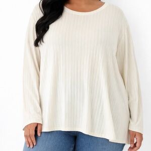 MT Women's Ivory Long Sleeve Top